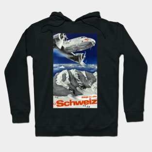 Vintage Travel Poster Switzerland Hoodie